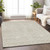 10' X 14' Beige And Ivory Geometric Washable Indoor Outdoor Area Rug - 608219335106