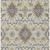 9' X 12' Ivory Brown And Green Oriental Washable Indoor Outdoor Area Rug