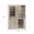 10' X 14' Brown And Taupe Geometric Washable Indoor Outdoor Area Rug