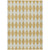 9' X 12' Gold And Light Brown Geometric Washable Indoor Outdoor Area Rug