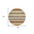8' Brown Beige And Ivory Round Striped Washable Indoor Outdoor Area Rug Transitional Style - Brown, Beige, Ivory Color