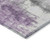 9' X 12' Purple And Ivory Abstract Washable Indoor Outdoor Area Rug - Purple, Ivory