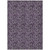 8' X 10' Eggplant Purple And Lilac Floral Washable Indoor Outdoor Area Rug