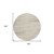 8' Beige Brown And Ivory Round Striped Washable Indoor Outdoor Area Rug