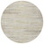 8' Beige Brown And Ivory Round Striped Washable Indoor Outdoor Area Rug