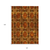 10' X 14' Orange and Rust Floral Medallion Washable Non Skid Indoor Outdoor Area Rug