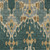 8' X 10' Green Gray And Gold Ikat Washable Indoor Outdoor Area Rug