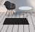 4' Runner Black Indoor Outdoor Runner Rug