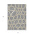 8' X 10' Gray Ivory And Beige Abstract Washable Indoor Outdoor Area Rug