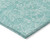 10' X 14' Teal Blue And Ivory Floral Washable Indoor Outdoor Area Rug
