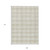 9' X 12' Ivory And Beige Plaid Washable Indoor Outdoor Area Rug - Ivory, Beige