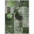 10' X 14' Fern Green And Gray Geometric Washable Indoor Outdoor Area Rug