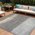 10' X 14' Taupe And Gray Abstract Washable Indoor Outdoor Area Rug - Taupe, Gray