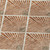 8' Brown Copper And Beige Round Geometric Washable Indoor Outdoor Area Rug