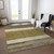 9' X 12' Coffee Ivory And Gray Abstract Washable Indoor Outdoor Area Rug