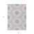 9' X 12' Lilac Purple And Ivory Floral Medallion Washable Indoor Outdoor Area Rug