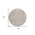 8' Brown And Ivory Round Abstract Washable Indoor Outdoor Area Rug Transitional Style - Brown, Ivory Color