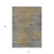 8' X 10' Brown Gold And Taupe Abstract Washable Indoor Outdoor Area Rug