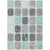 10' X 14' Teal Blue Gray And Ivory Geometric Washable Indoor Outdoor Area Rug - Teal Blue, Gray, Ivory