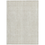 10' X 14' Ivory And Beige Striped Washable Indoor Outdoor Area Rug