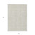 10' X 14' Ivory And Beige Striped Washable Indoor Outdoor Area Rug - 608219128432