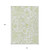 10' X 14' Sage Green And Ivory Paisley Washable Indoor Outdoor Area Rug