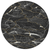 8' Black Ivory And Gold Round Abstract Washable Indoor Outdoor Area Rug