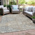 9' X 12' Beige And Gray Geometric Washable Indoor Outdoor Area Rug - Beige, Gray