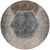 8' Chocolate And Taupe Round Geometric Washable Indoor Outdoor Area Rug