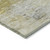 8' Gold Beige And Wheat Round Abstract Washable Indoor Outdoor Area Rug