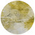 8' Gold Beige And Wheat Round Abstract Washable Indoor Outdoor Area Rug