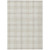 8' X 10' Ivory Beige And Brown Plaid Washable Indoor Outdoor Area Rug