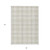 8' X 10' Ivory Beige And Brown Plaid Washable Indoor Outdoor Area Rug
