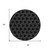 8' Black And White Round Geometric Washable Indoor Outdoor Area Rug