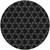 8' Black And White Round Geometric Washable Indoor Outdoor Area Rug