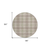 8' Beige Ivory And Green Round Plaid Washable Indoor Outdoor Area Rug