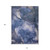 10' X 14' Blue Abstract Washable Non Skid Indoor Outdoor Area Rug Transitional Style - Blue Color