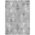 8' X 10' Gray Silver And Ivory Geometric Washable Indoor Outdoor Area Rug