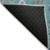 8' Teal Blue Silver And Gray Round Floral Washable Indoor Outdoor Area Rug