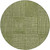 8' Olive Green And Beige Round Geometric Washable Indoor Outdoor Area Rug