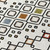 10' X 14' Ivory Red And Gray Geometric Washable Indoor Outdoor Area Rug