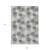 9' X 12' Gray Silver And Ivory Polka Dot Washable Indoor Outdoor Area Rug