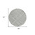 8' Gray And Ivory Round Geometric Washable Indoor Outdoor Area Rug Transitional Style - Gray, Ivory Color