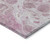 9' X 12' Pink And Ivory Abstract Washable Indoor Outdoor Area Rug - Pink, Ivory