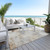 8' X 10' Beige Gray And Khaki Abstract Washable Indoor Outdoor Area Rug