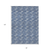 8' X 10' Navy Blue And Ivory Geometric Washable Indoor Outdoor Area Rug