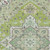 9' X 12' Green Ivory And Brown Oriental Washable Indoor Outdoor Area Rug