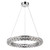 Silver Faux Crystal Bling Ring LED Hanging Light