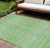 10' X 14' Green And Mint Green Tribal Washable Indoor Outdoor Area Rug