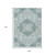 9' X 12' Teal Blue And Ivory Medallion Washable Indoor Outdoor Area Rug - Teal Blue, Ivory